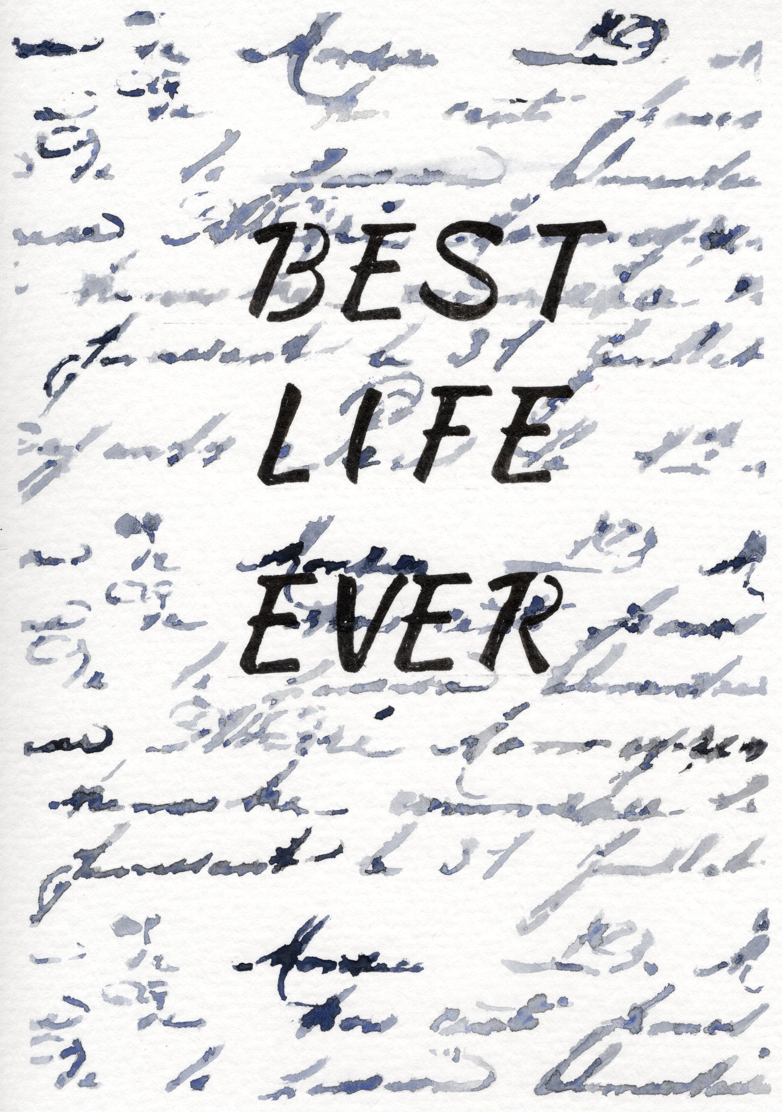 'Best Life Ever' - Art Print card
