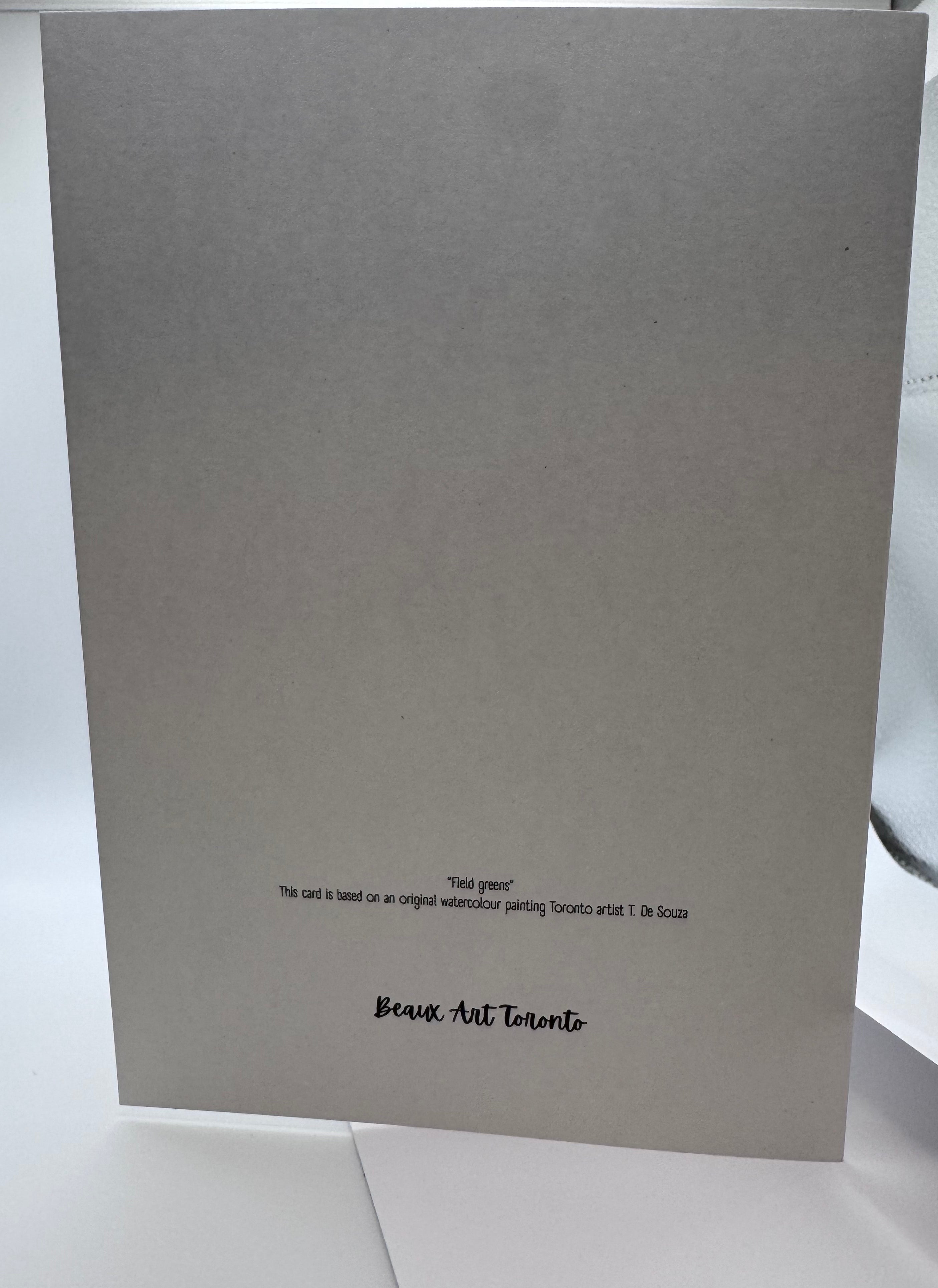 'Field greens' - Watercolour Art Print Card