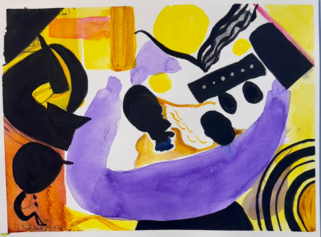 "Maggoty Train" - Fine Art Watercolour Print (Unframed)