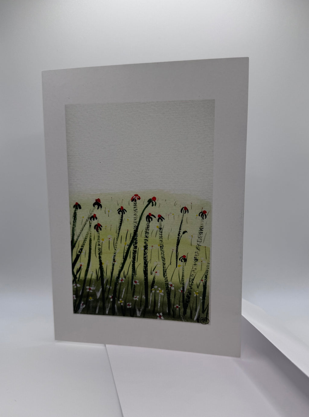 'Field greens' - Watercolour Art Print Card