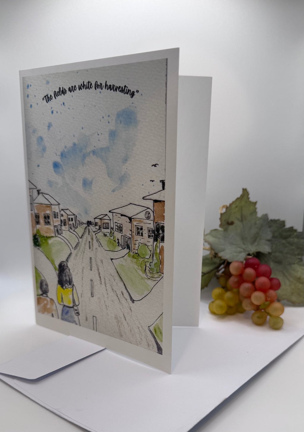 "The fields are white for harvesting' - Art Print Card